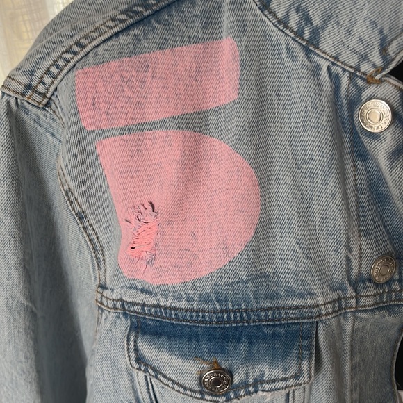 Super cool Zara Jean jacket NWT - Picture 5 of 12